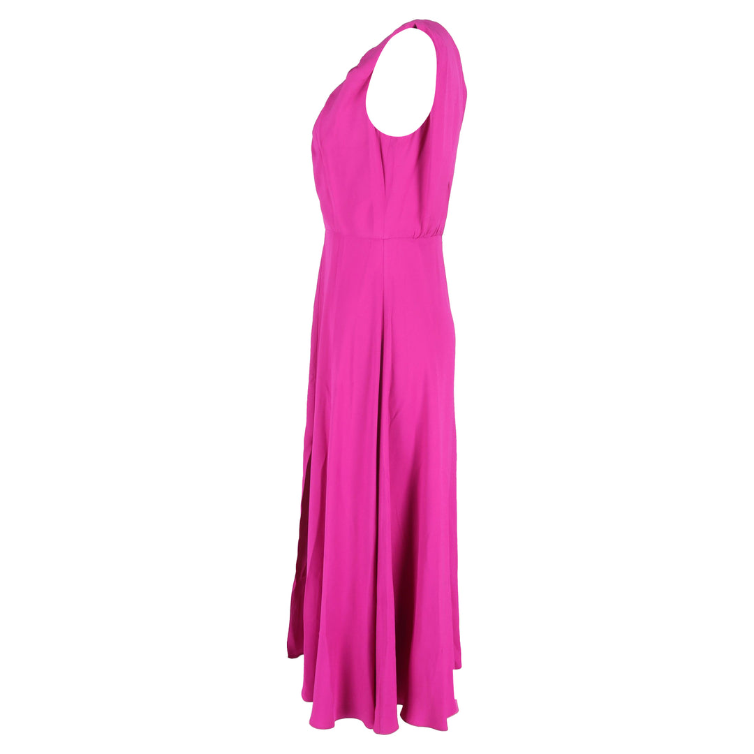 pink saloni dress Saloni Neesha Belted Cotton Maxi Dress - Women - Pink Dresses