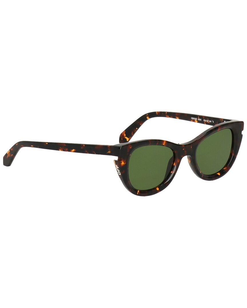NWT Off-White Boulder White Cat Eye 50mm Sunglasses OFF WHITE Off-White Unisex Boulder 50mm Sunglasses | ShopSimon main image 4