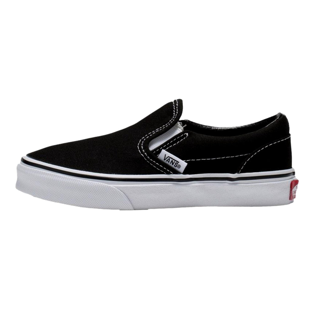 ☆VANS\t☆ Classic Slip-On Leather BlackTrue White VN000CT5B New Vans Classic Slip-On Leather Shoes - Black (VN000CT5BPB