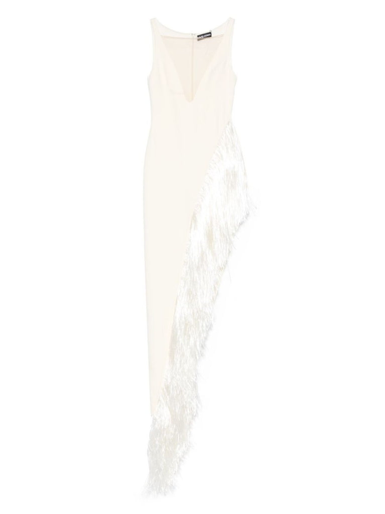 オールインワン・サロペット David Koma Asymmetric Evening Dress With Tulle Insert David Koma Asymmetric Evening Dress With Tulle Insert in