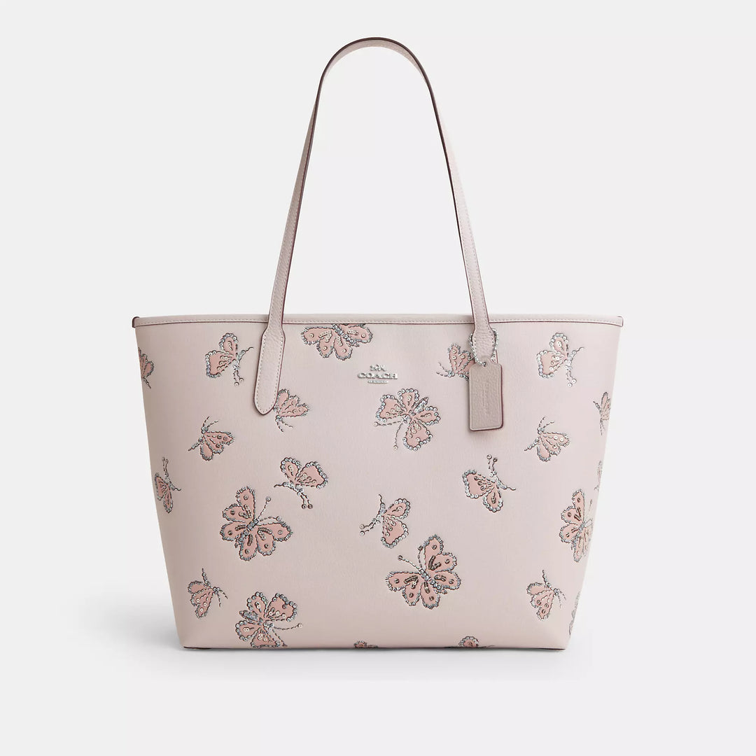 Coach Outlet City Tote Bag With Butterfly Print | ShopSimon