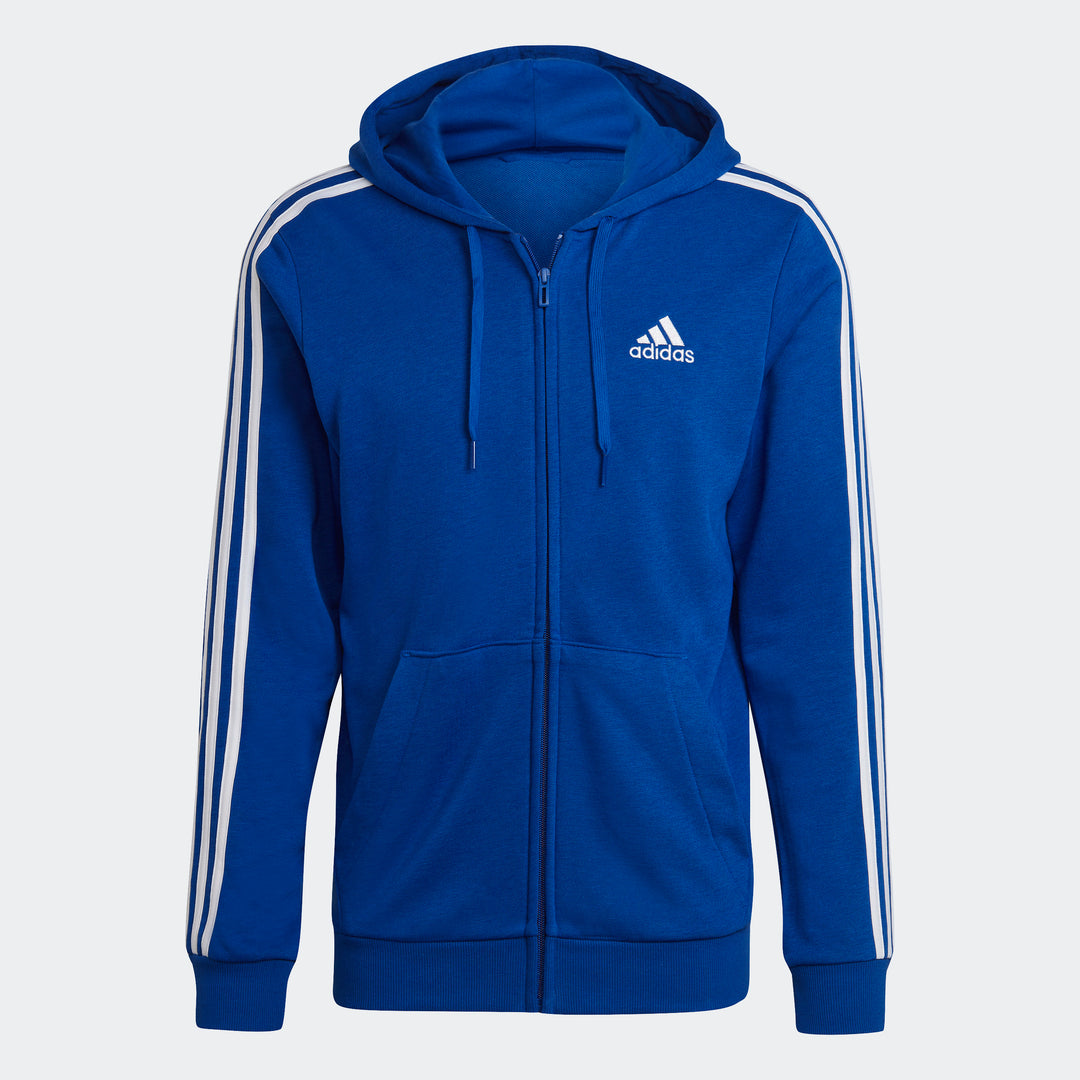 Stripes Full Zip Hoodie French Terry Hoodie Adidas Adidas Men's