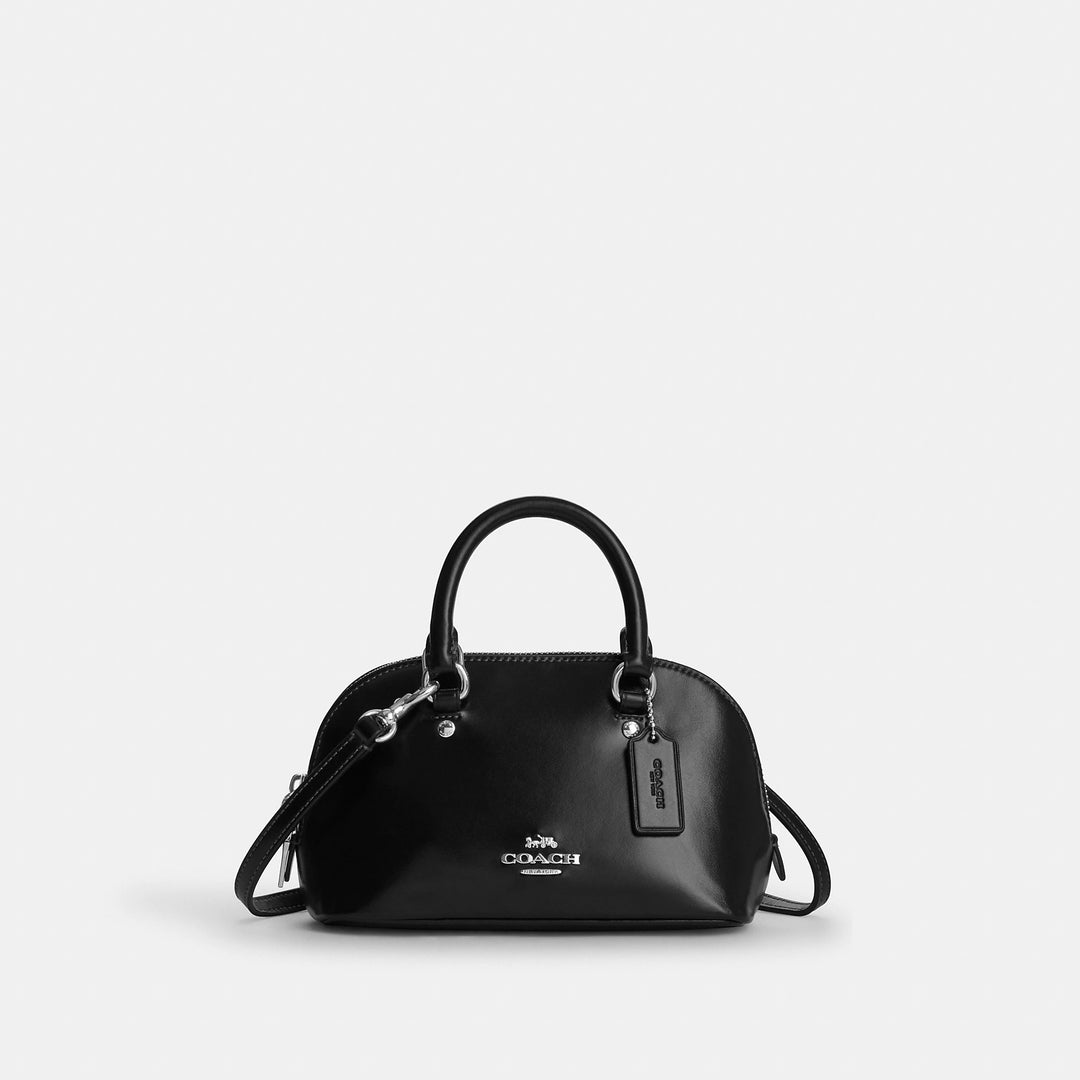 dkny lara mini backpack crossbody leather black quilted Coach Outlet Lara Mini Satchel Bag