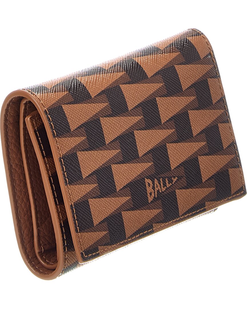 Bally Pennant Leather Card Holder | ShopSimon