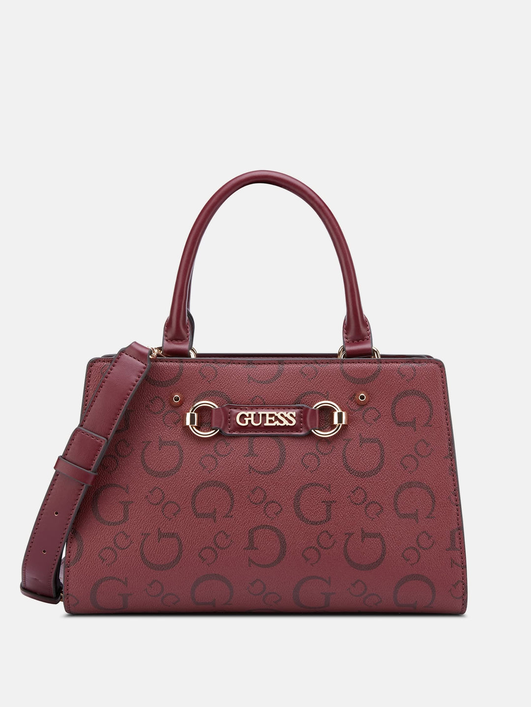 Guess Factory Lacy Logo Satchel | ShopSimon