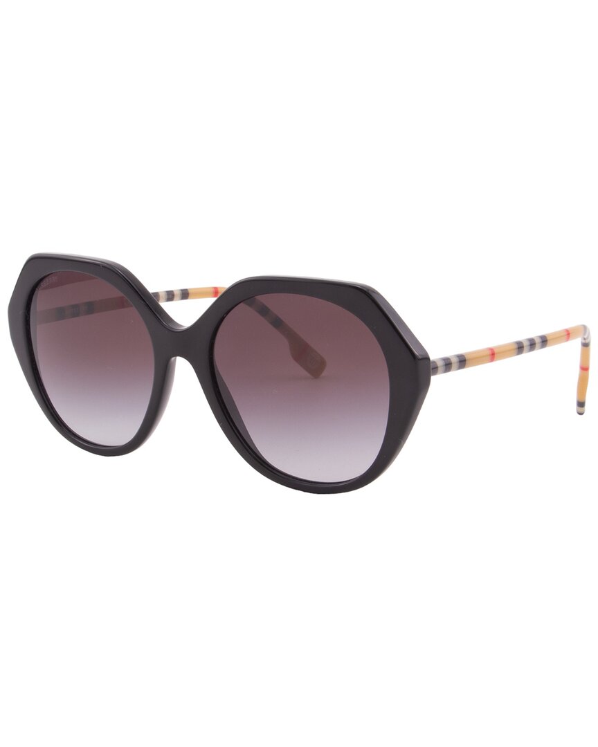 Burberry Women\'s Vanessa 55mm Sunglasses Burberry Vanessa Non-Polarized Sunglasses - Black/Gray  main image 4