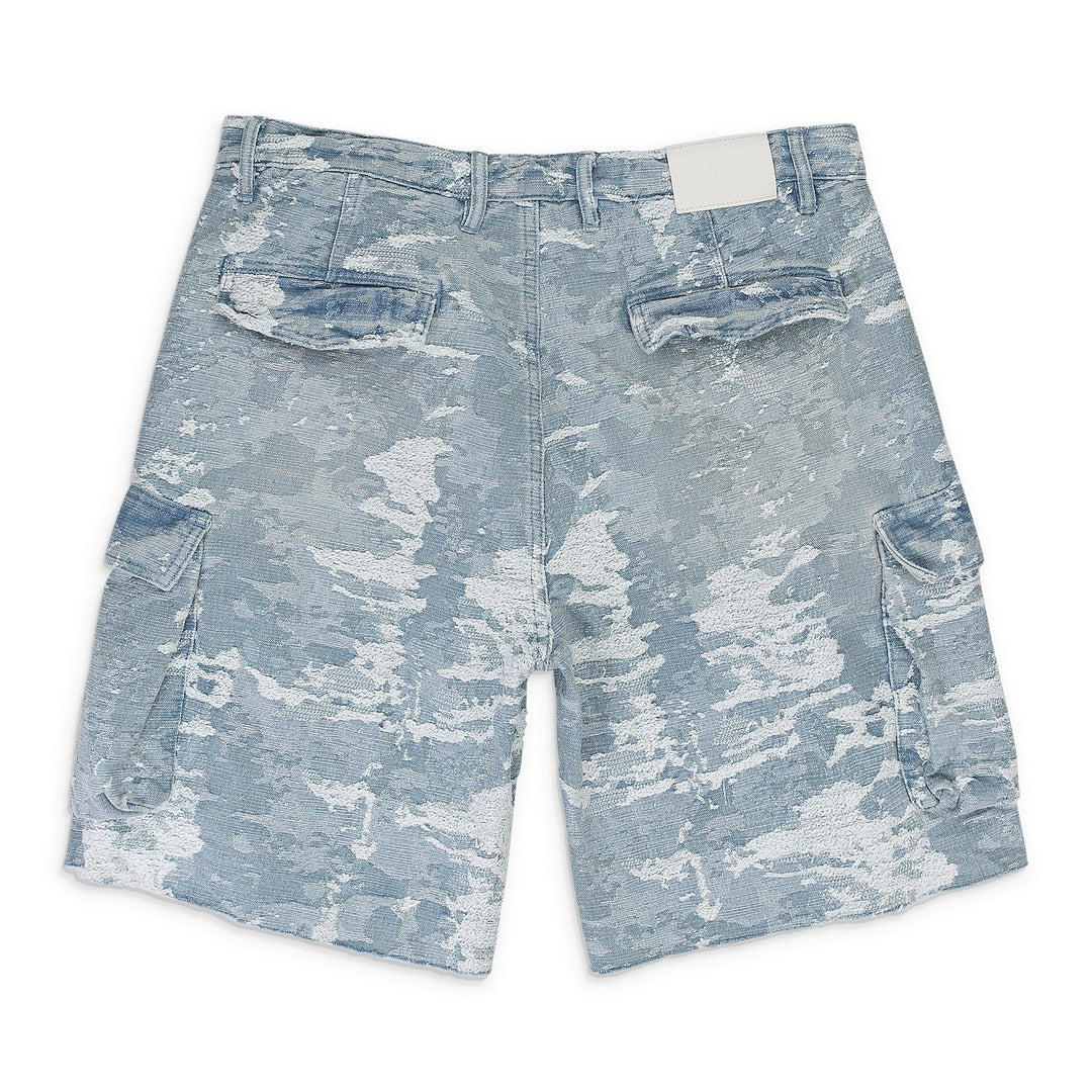 Purple Brand DIRTY JACQUARD CARGO SHORT Indigo SHORTS