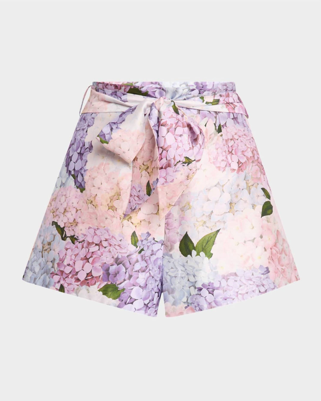 Zimmermann Dawning Silk Shorts In Multi Hydrangea | ShopSimon