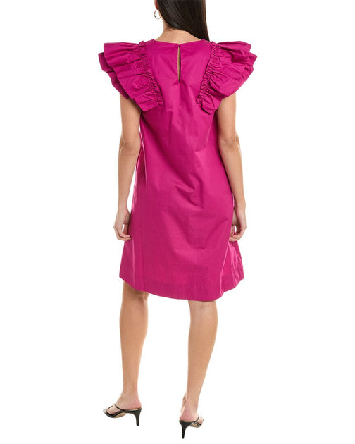 ALPHA STUDIO Ruffle Sleeve Shift Dress | ShopSimon