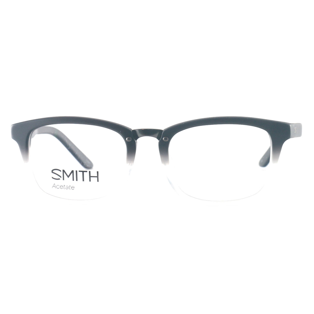 Smith Optics Quincy Unisex 50mm Black Rectangular Eyeglasses