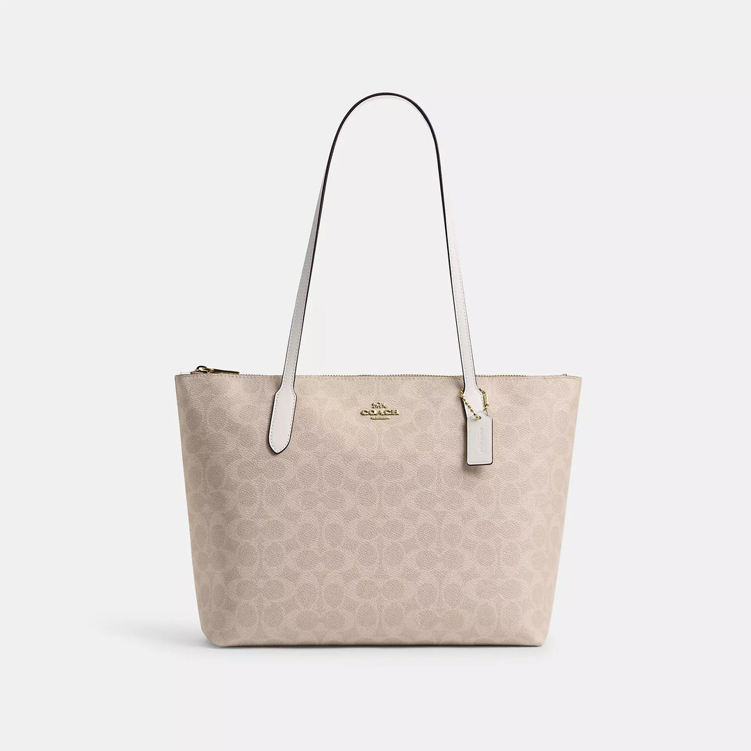 トートバッグ COACH TOTES Coach Heritage Web Leather Foldover Tote Bag F70558 Sv