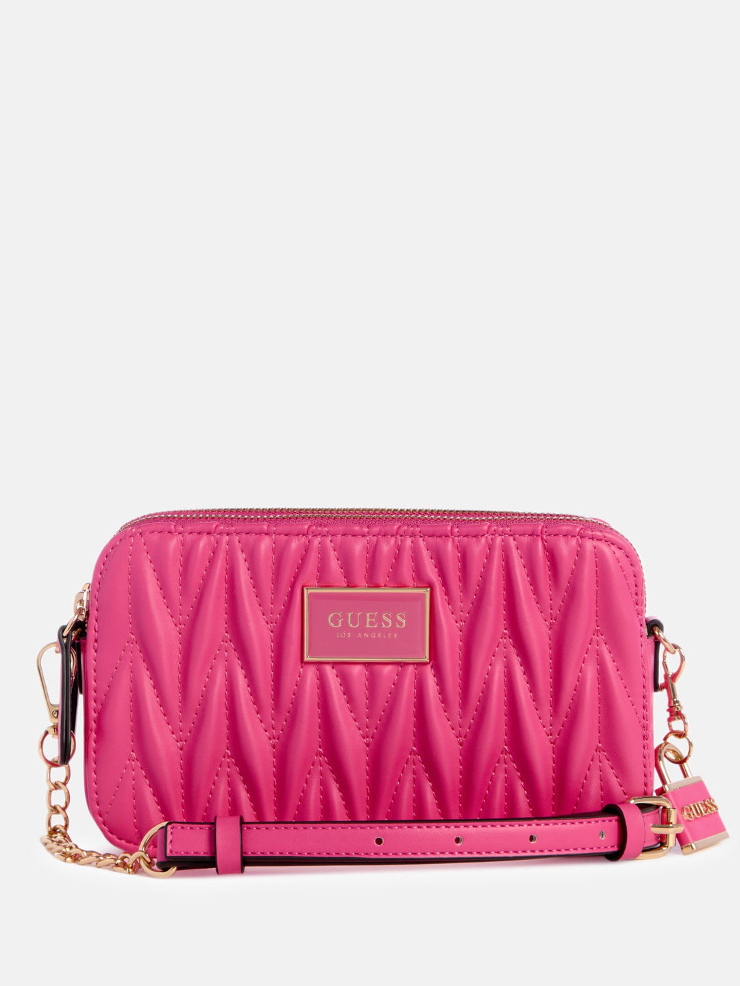 Guess Factory Fluer Mini Double-Zip Crossbody | ShopSimon