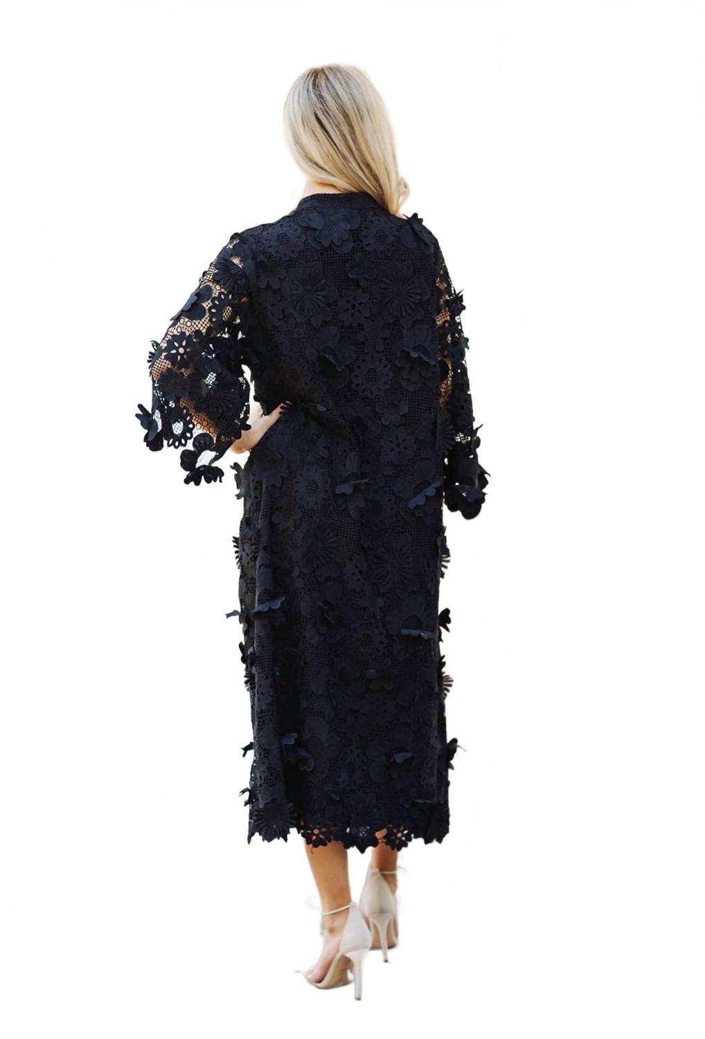 j.marie Seraphina Midi Dress In Black