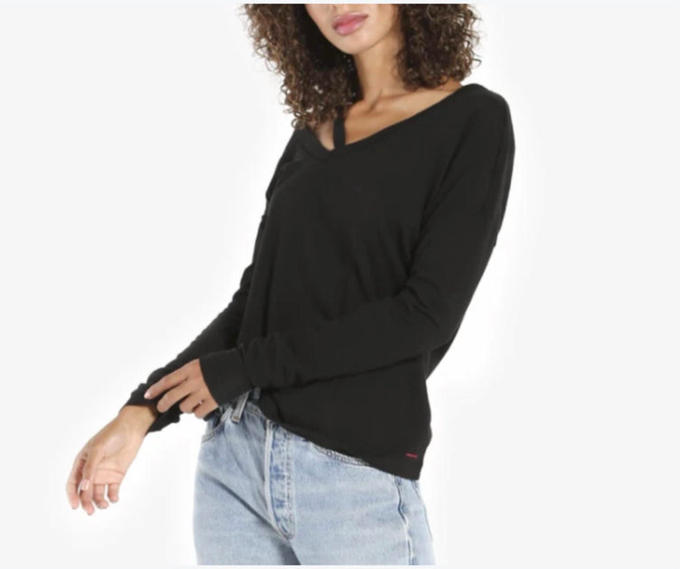 n:philanthropy Boot Long Sleeve Top In Black | ShopSimon
