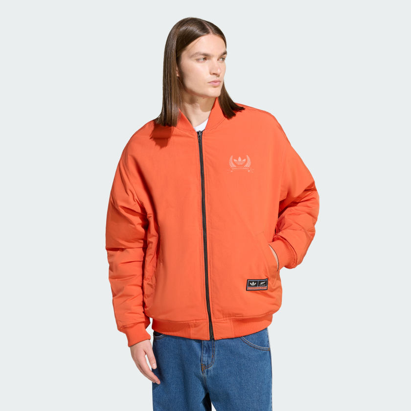 adidas Men's Originals & All Blacks Reversible Team Bomber Jacket