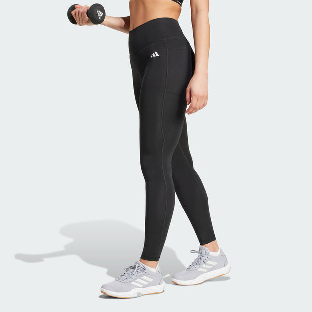 Women's adidas Optimé Essentials Stash Pocket Full-Length Leggings