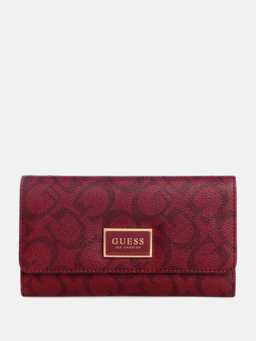【yukazuma】Emboss Logo Wallet Guess Factory Abree Logo Slim Clutch Wallet | ShopSimon