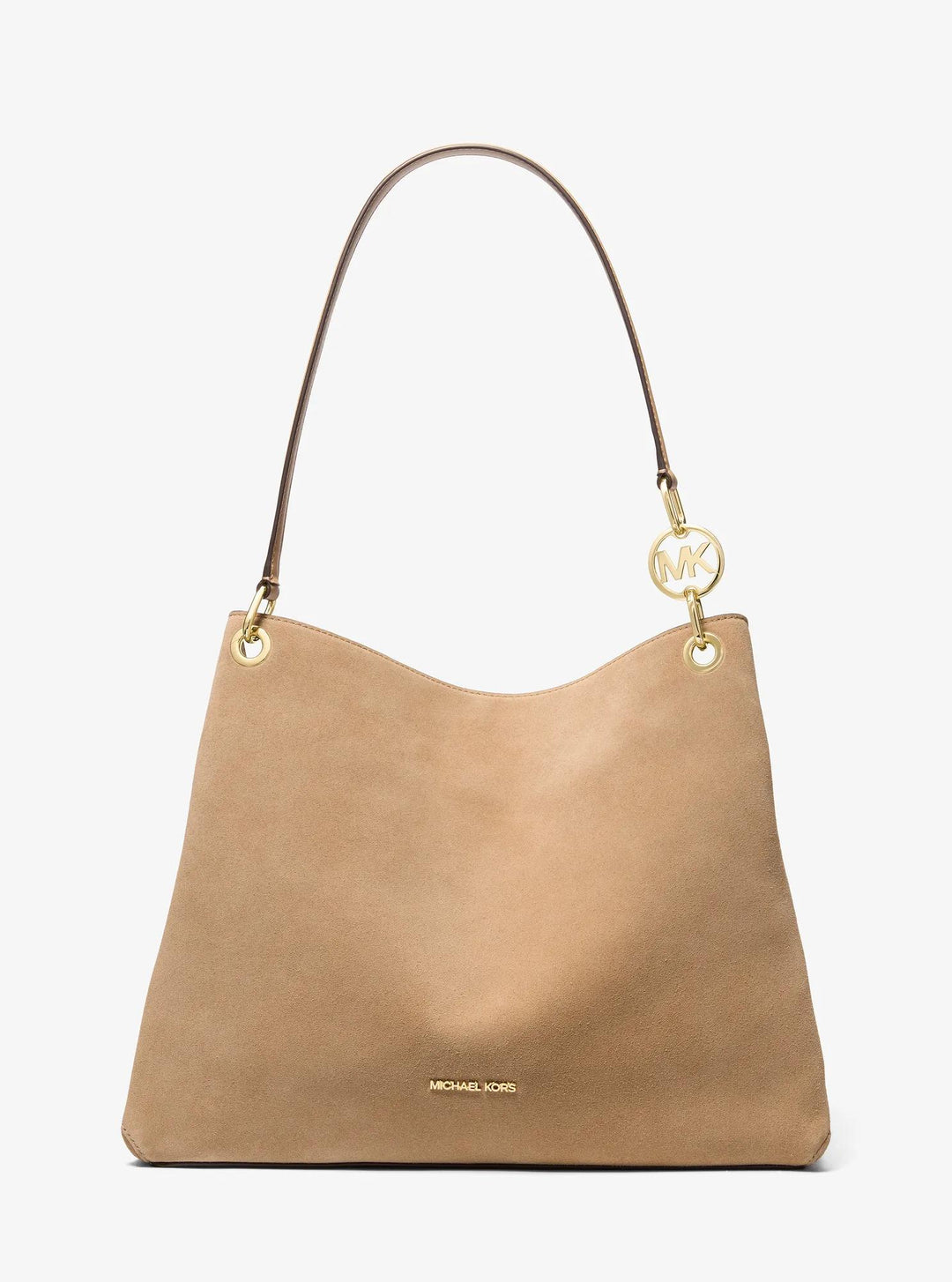 Michael Kors Outlet Christina Large Suede Shoulder Bag | ShopSimon