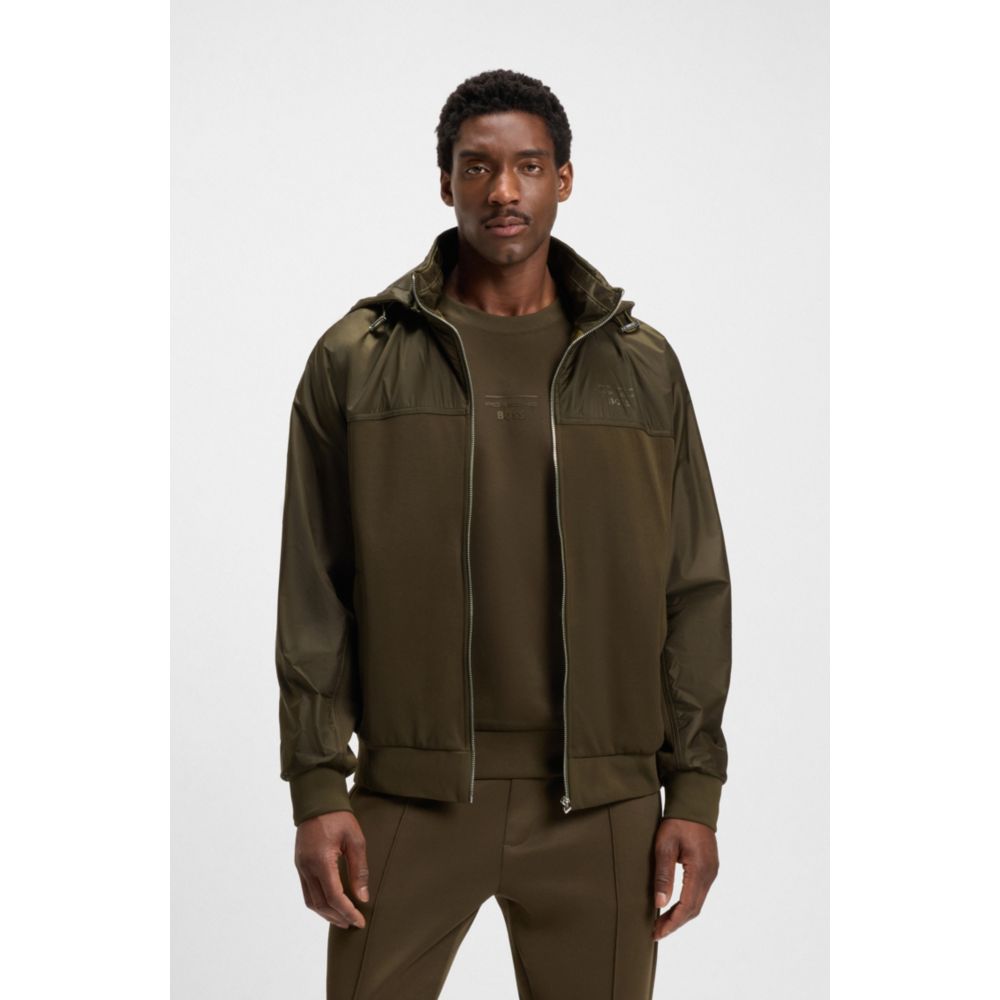 BOSS Porsche x hoodie with two-way zip | ShopSimon