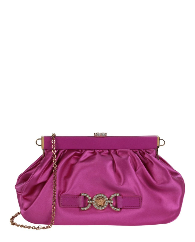クラッチバッグ Versace Satin Crystal Medusa '95 Clutch Versace Medusa 95 Embellished Satin Clutch Bag | Neiman Marcus