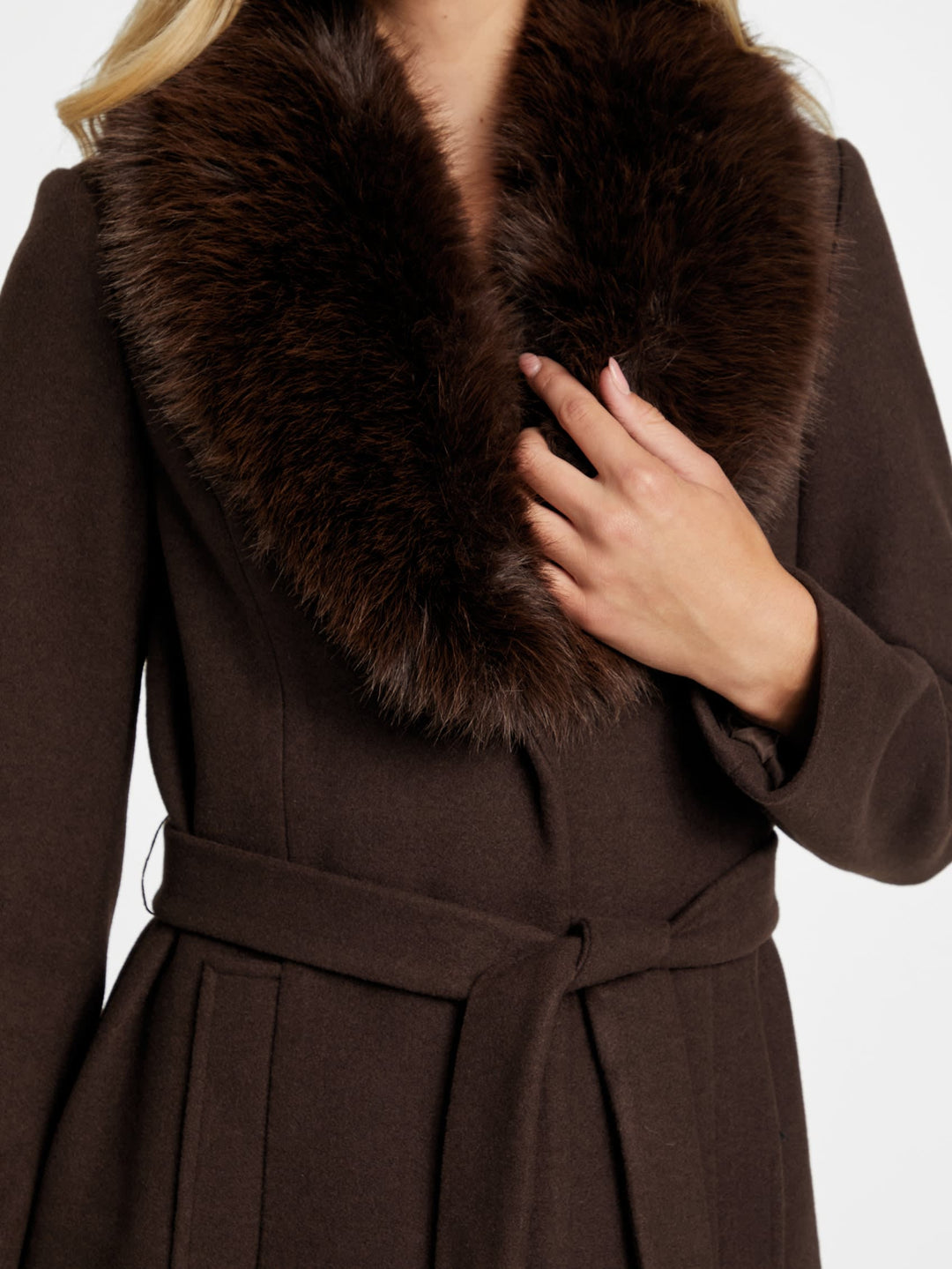 Guess Factory Cheryl Faux-Fur Coat | ShopSimon
