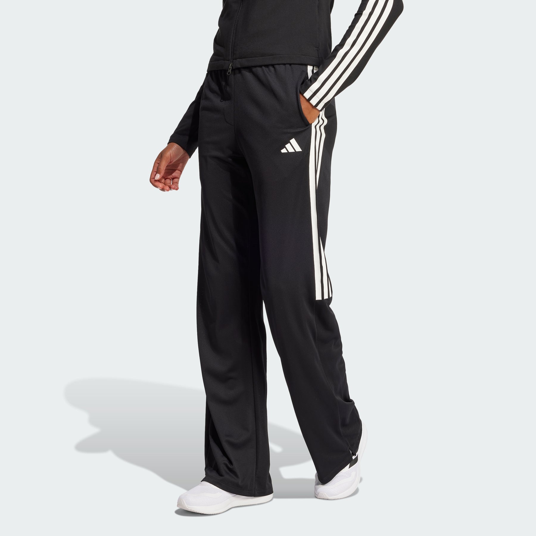 新作【ADIDAS】 Tiro Cut 3-Stripes Womens Mesh Wide Leg Pants ADIDAS Tiro Cut 3-Stripes Womens Mesh Wide Leg Pants - DUSTY