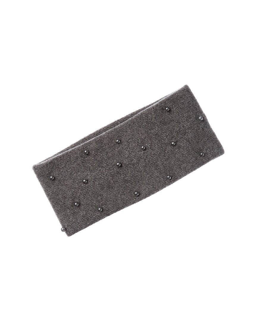 Portolano Pearls Cashmere Headband | ShopSimon display picture 2