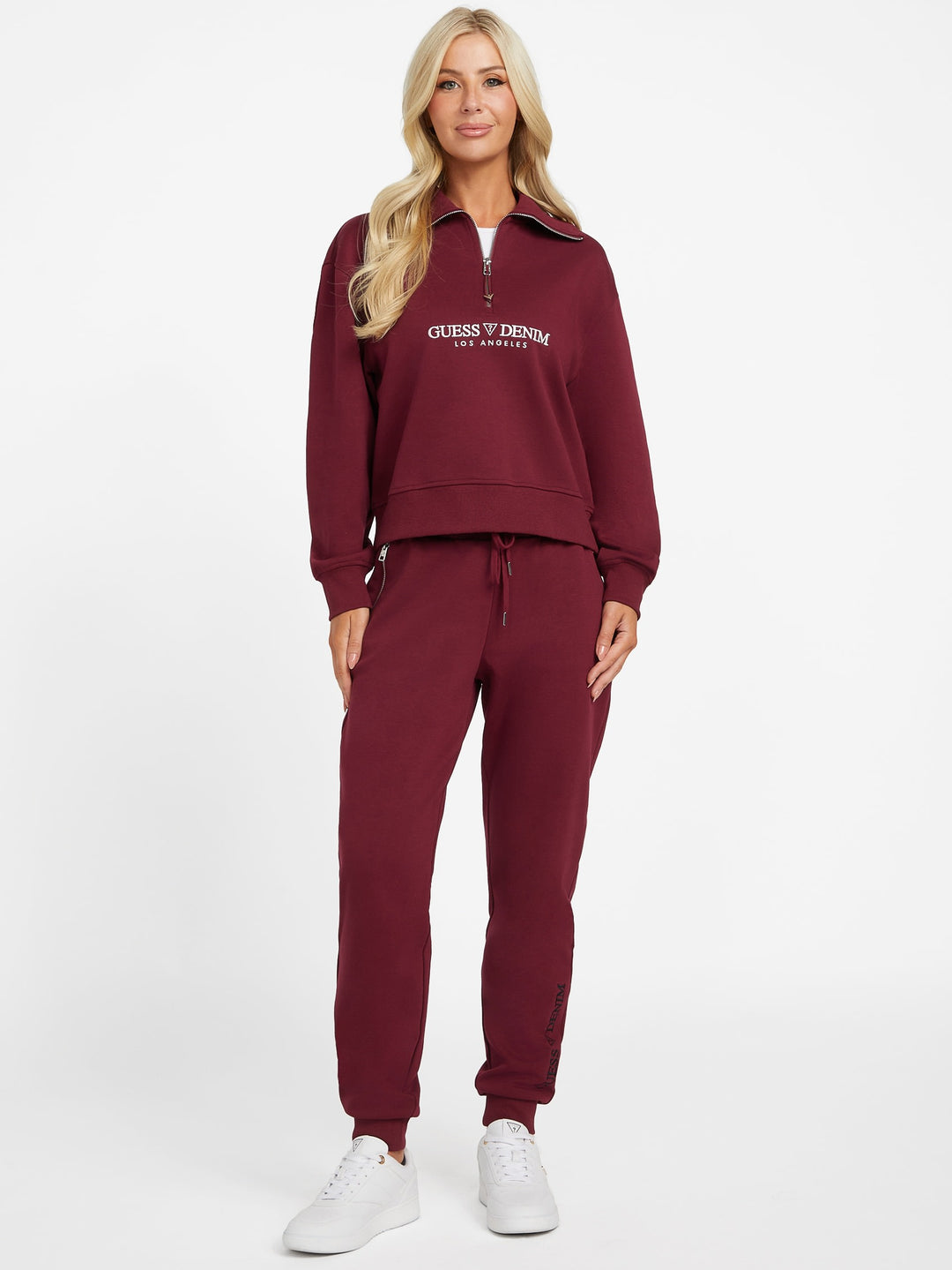 Guess Factory Cami Half-Zip Sweatshirt | ShopSimon