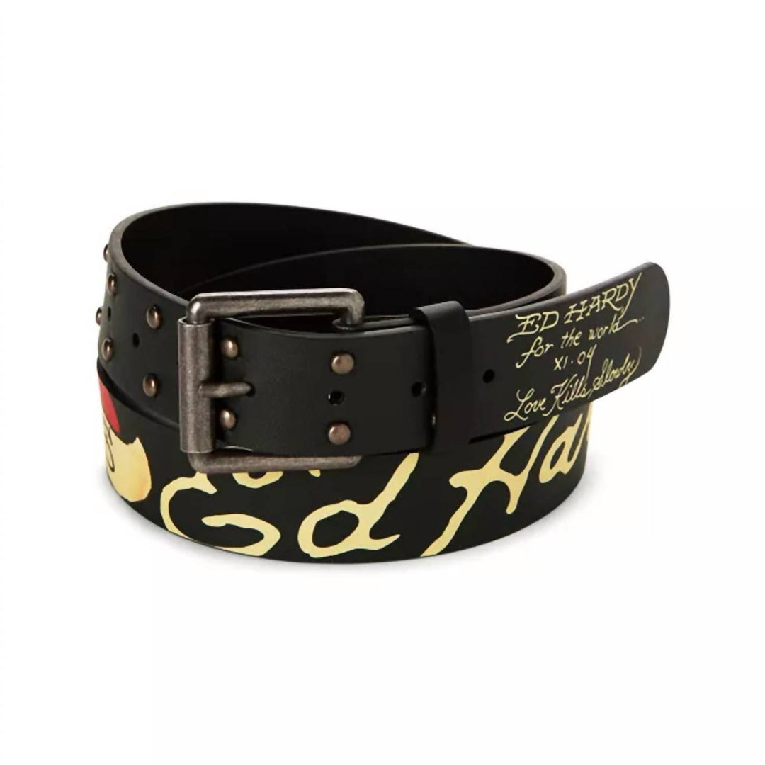 ed hardy leather belt