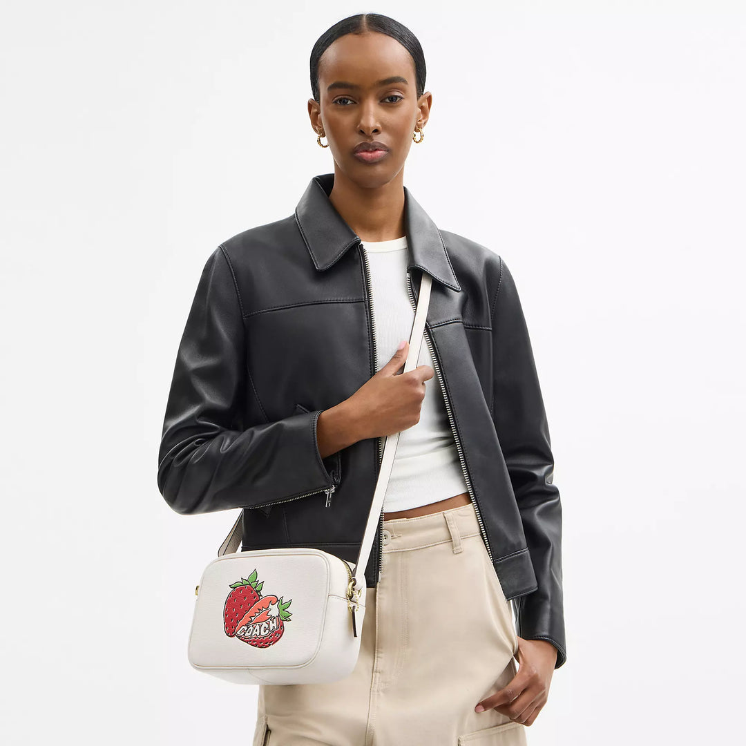 Coach Outlet Jamie Camera Bag With Strawberry Graphic | ShopSimon
