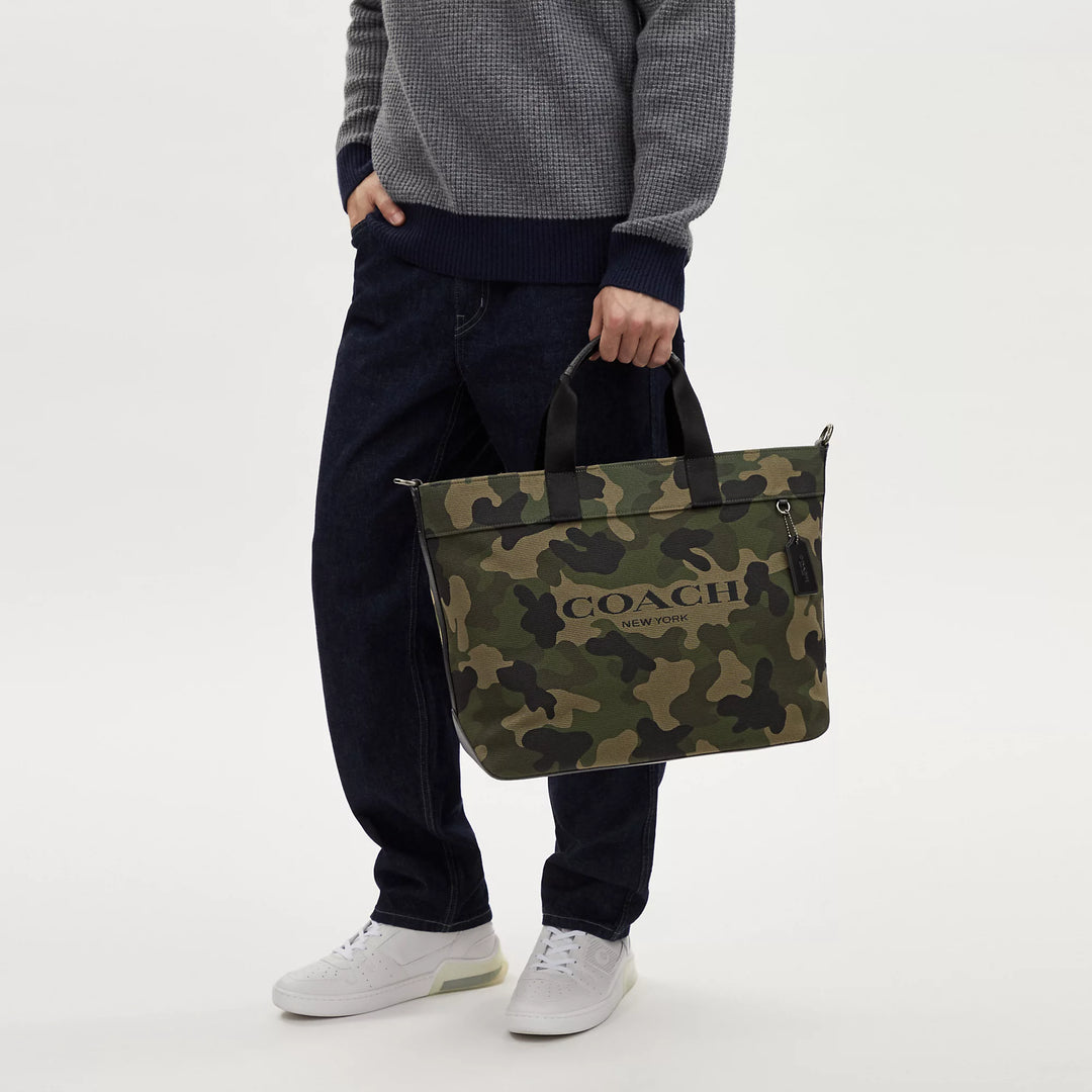 Coach Outlet Tote 38 With Camo Print | ShopSimon