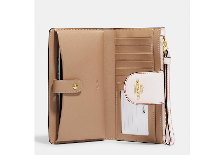 Coach Outlet Tech Wallet In Signature Canvas With Bee Print