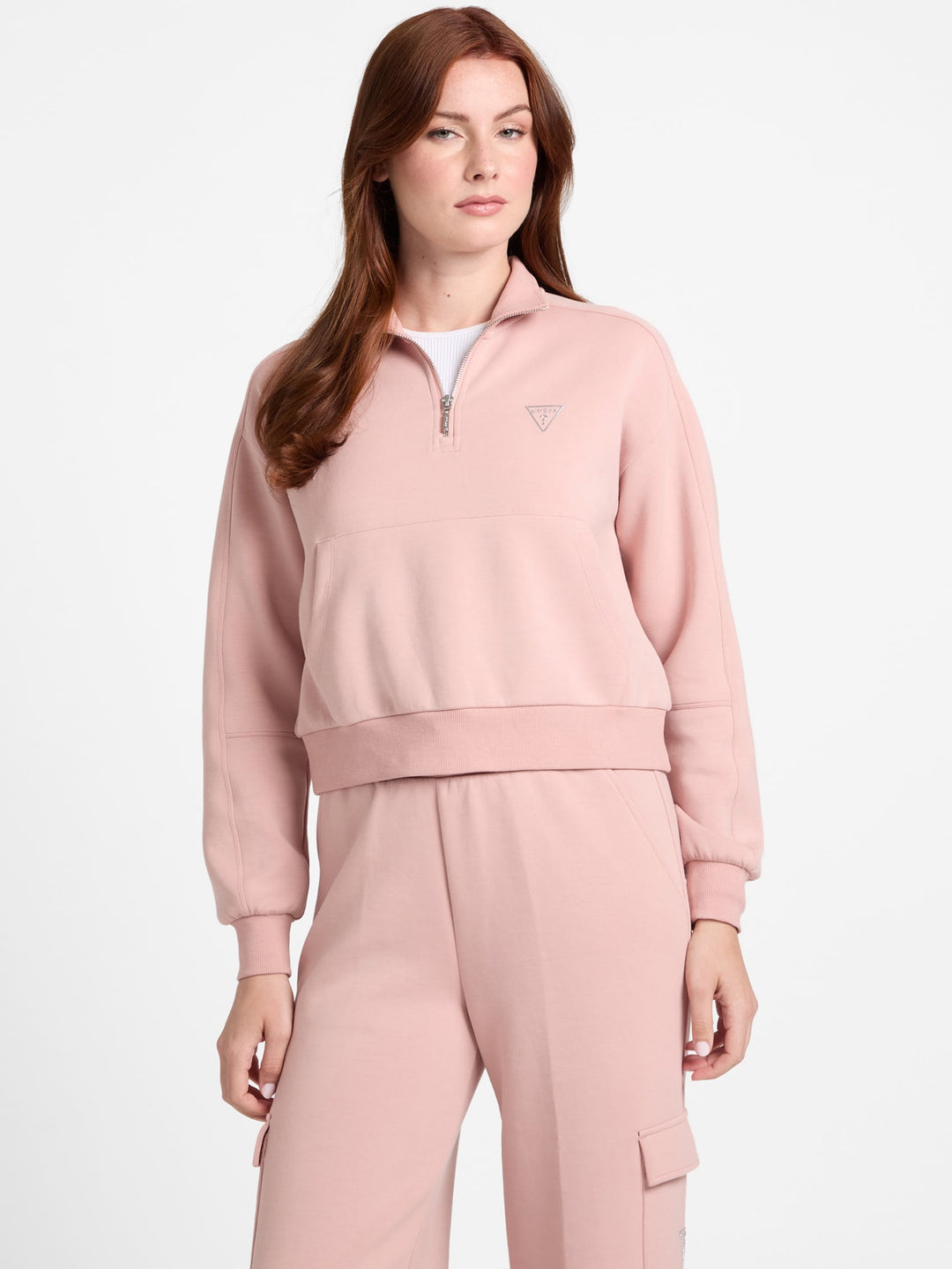 Guess Factory Nessa Half-Zip Sweatshirt | ShopSimon