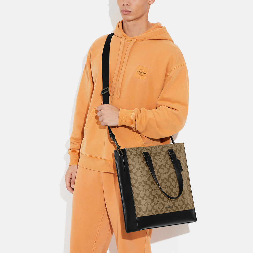Coach Outlet Graham Structured Tote In Signature Canvas | ShopSimon