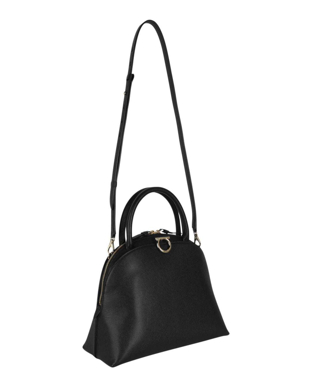 Salvatore Ferragamo Gancini Medium Top Handle Bag | ShopSimon