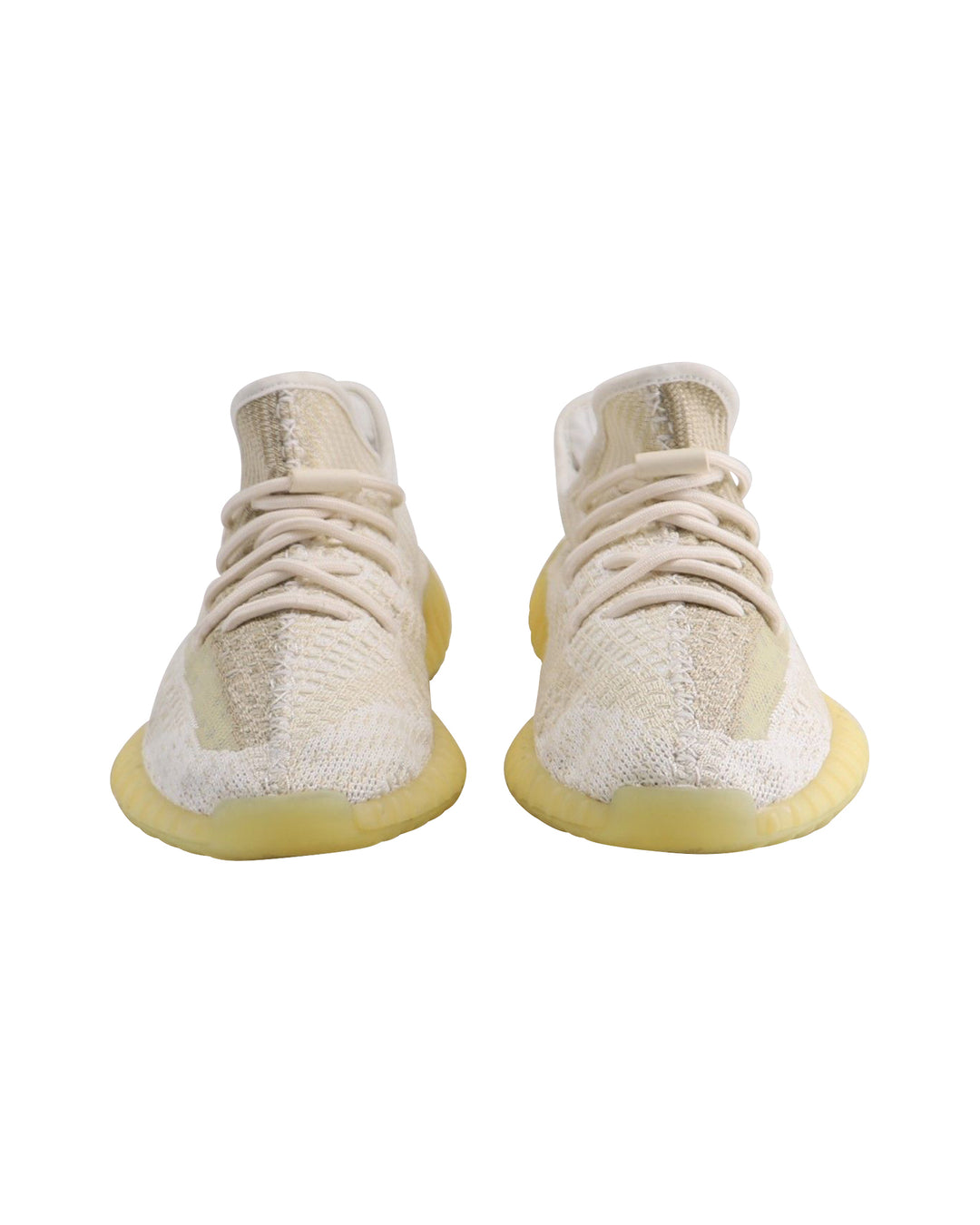 yeezy Adidas Boost 350 V2 Low Top Sneakers In Cream Prime Knit