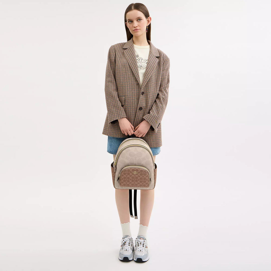 amazon fawn design sand mini backpacks Sloan Mini Leather Backpack - Slim Design, Built-In Sleeve Fits 11