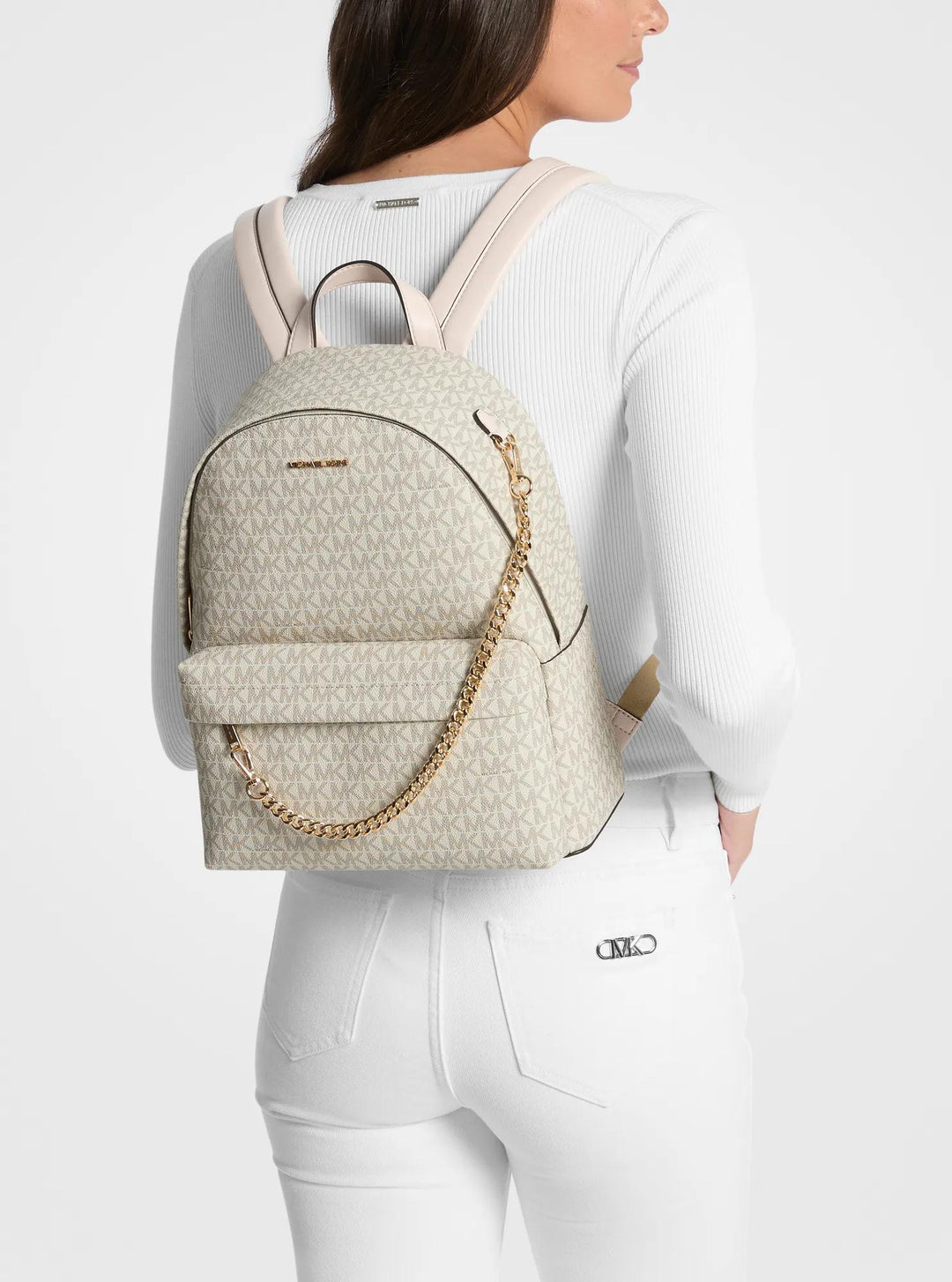 Michael Kors Outlet Slater Medium Signature Logo Backpack | ShopSimon