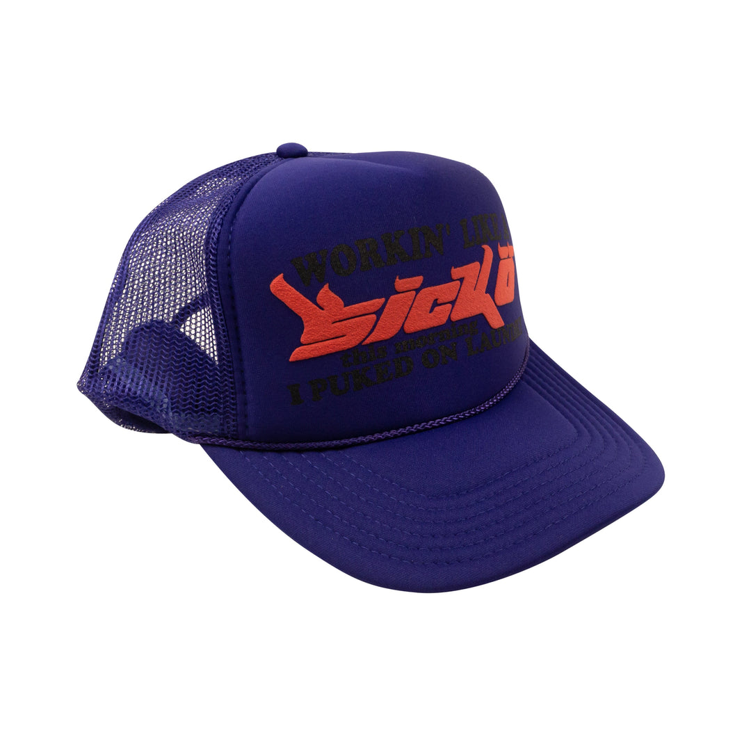 希少 SICKO Trucker Cap Y2k Sicko Trucker Baseball Cap for Women Men 3D Red Print