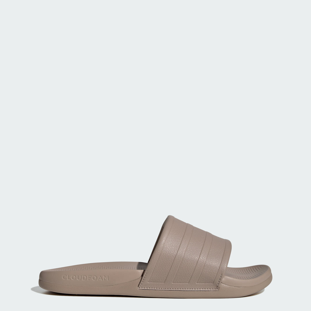 adidas Men’s Cloudfoam Slides in Beige Taupe worn once The Adidas Adimule Slides in Golden Beige Gum are back  main image 2