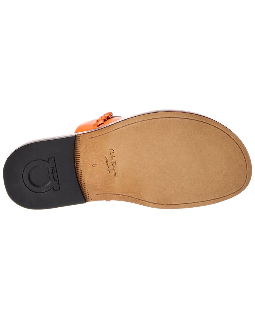 Salvatore Ferragamo Ferragamo Giotto Leather Sandal | ShopSimon