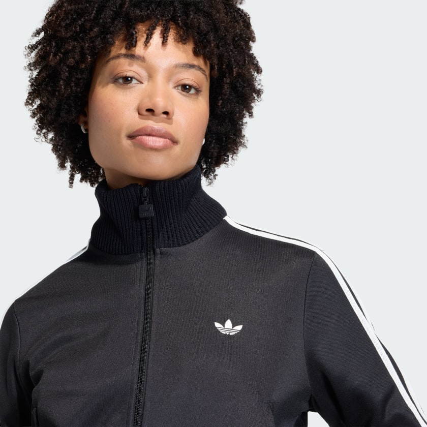 adidas Women's Firebird Track Top With Knitted Crochet Details