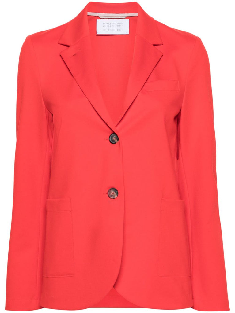 スーツ HARRIS WHARF LONDON Women Suit Jackets A2532PPR 551 RED Harris Wharf London Cotton Jackets - Red | Wanan Luxury