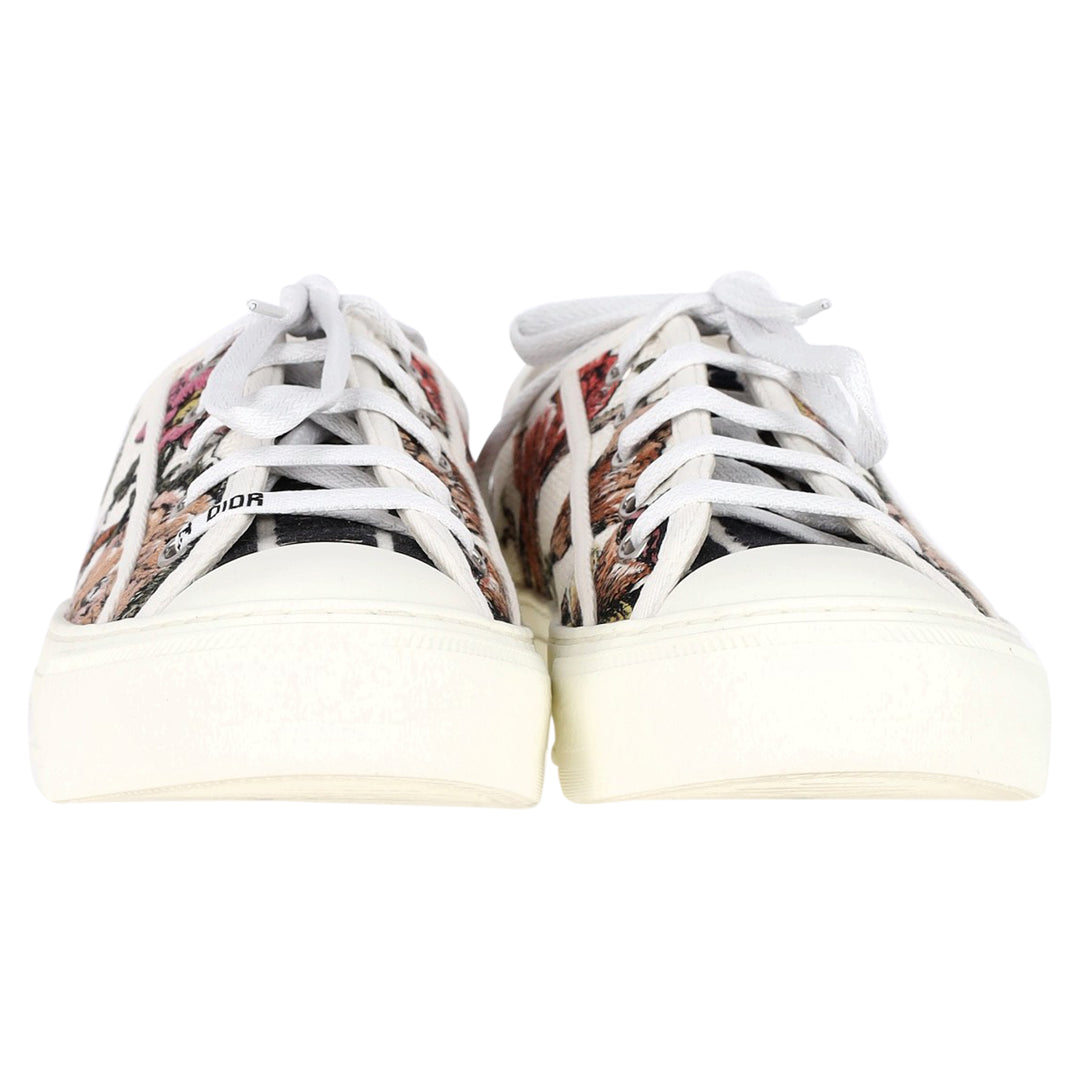 Christian Dior Dior Walk N Dior Floral Low Sneakers in White