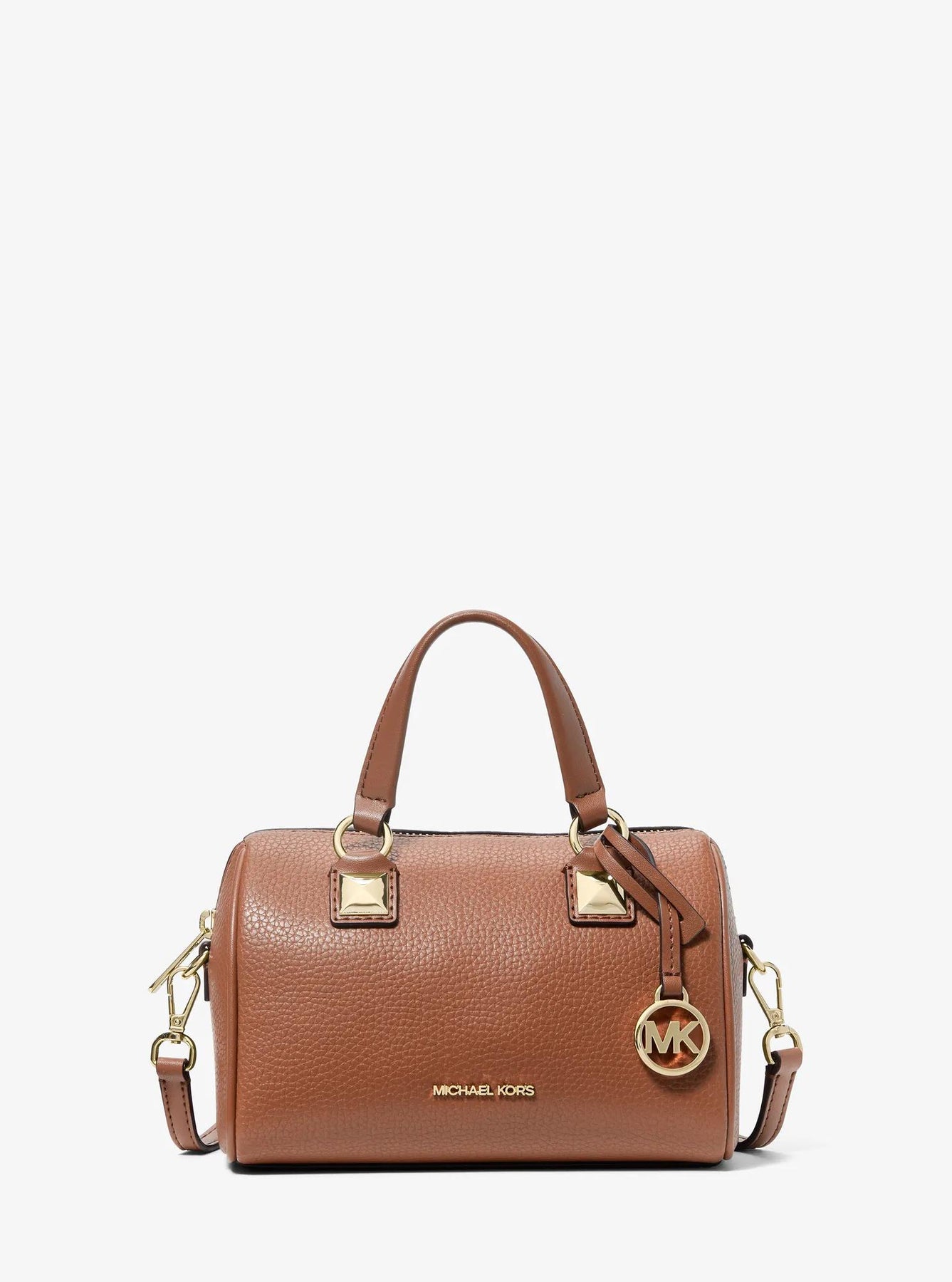 Michael Kors Outlet Women's Grayson Small Pebbled Leather Duffel Crossbody Bag