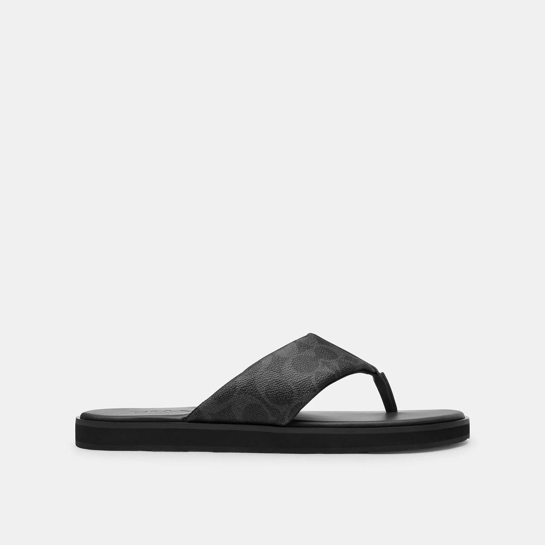 Coach Outlet Flip Flop In Signature Canvas | ShopSimon