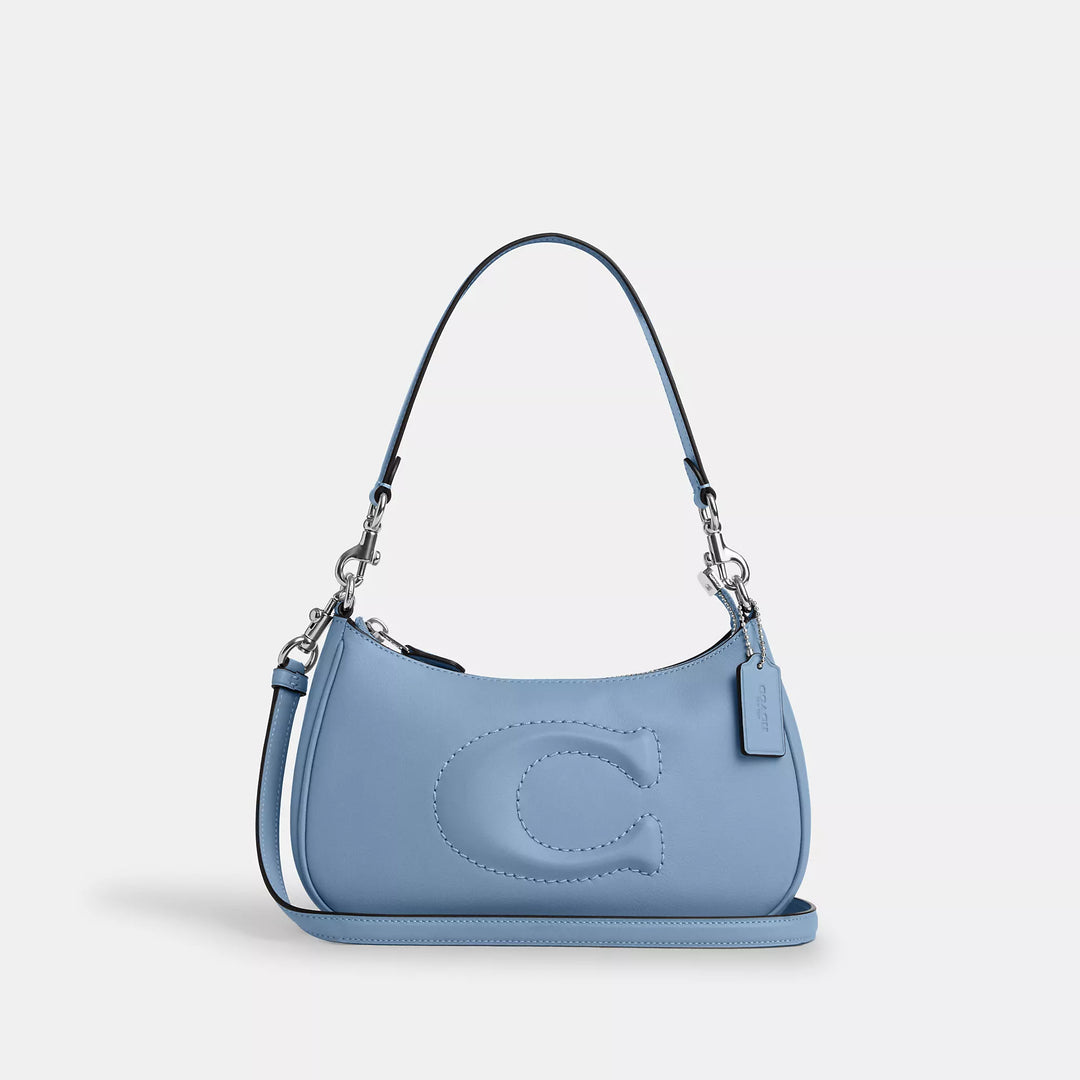 Blue coach shoulder bag hotsell