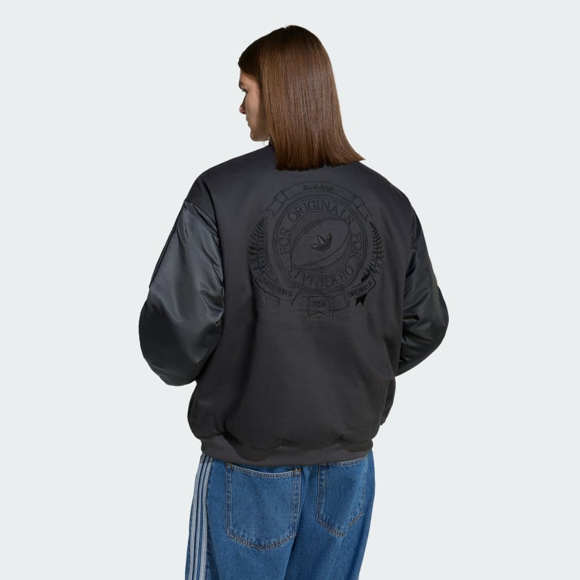 adidas Men's Originals & All Blacks Reversible Team Bomber Jacket