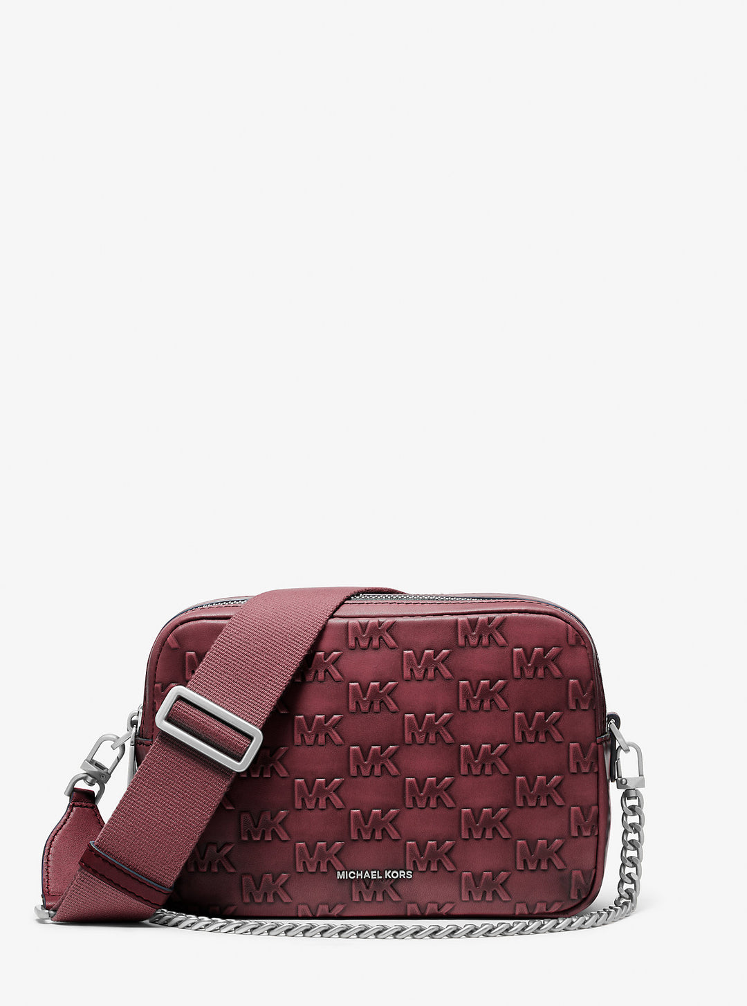 クロスb Michael Kors Bryant Medium Burnished Leather Camera Crossbody Bag