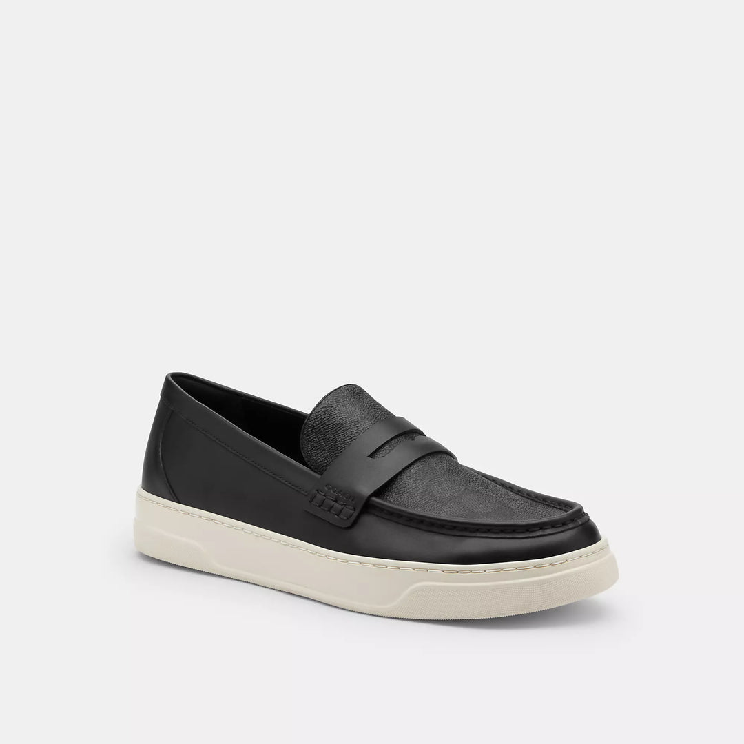 Coach Men’s Black and Charcoal Signature Canvas Loafers 11.5 w/ Box mens coach loafers products for sale | eBay main image 4